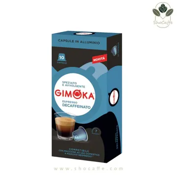 کپسول قهوه نسپرسو جیموکا مدل دی کف Gimoka Espresso Decaffeinato کپسول قهوه نسپرسو جیموکا مدل دی کف Gimoka Espresso Decaffeinato